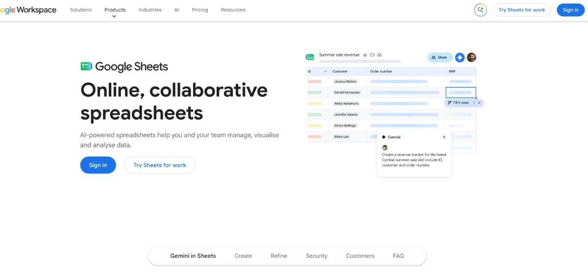 Data Entry Tools including Excel Google Sheets and research tools
